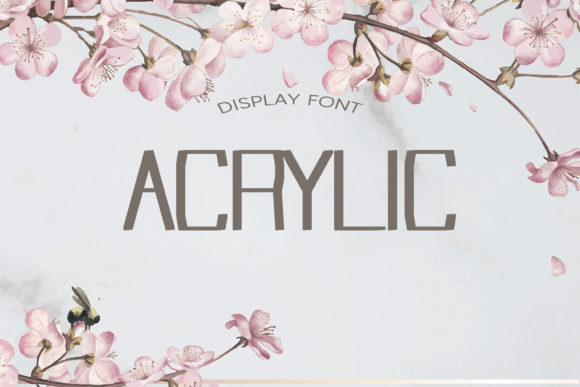 Acrylic Font for Bold Branding Projects