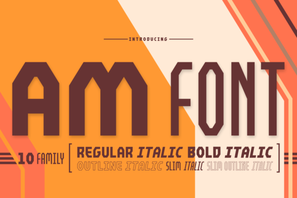 AM: A Display Font for Editorial Impact
