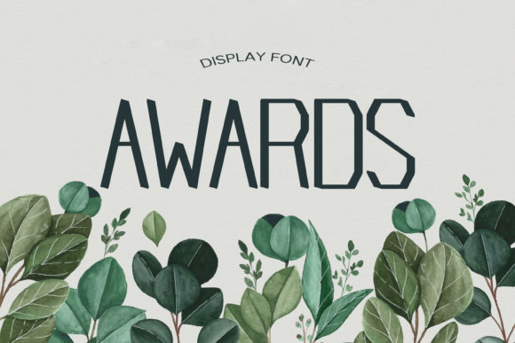 Awards Font for Handmade Creations