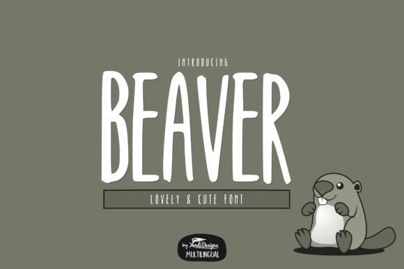 Beaver: A Bold Display Font for Creative Branding