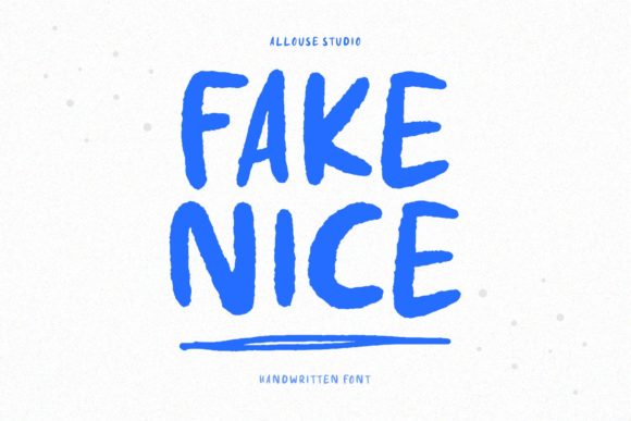 Fake Nice: A Bold Display Font for Web Design
