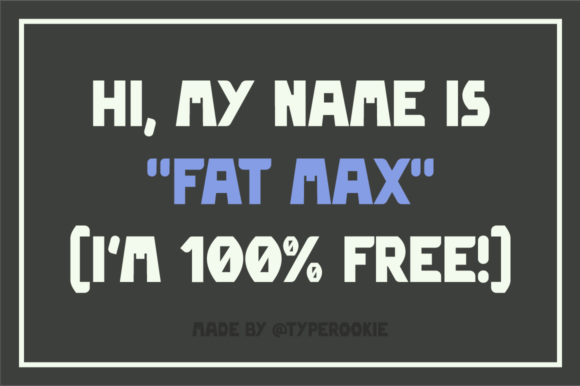 Font Review: Fat Max for Web Design