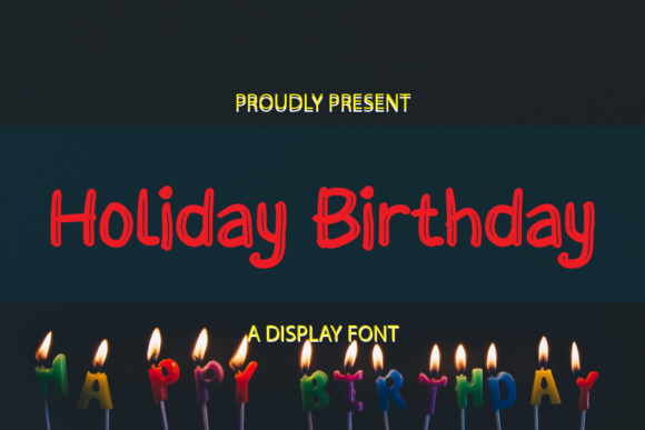 Holiday Birthday Font for Branding Projects