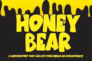 Honey Bear: A Warm and Playful Display Font for Editorial Design