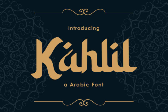 Kahlil: A Unique Display Font for Editorial Design
