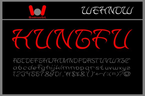 Kungfu Font for Web Design and Branding