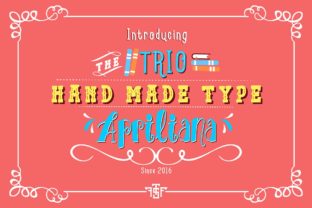 Trio Apriliana: A Font That Adds Nostalgic Charm to Branding