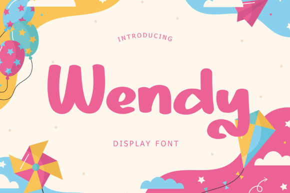 Wendy: A Playful Display Font for Digital Branding